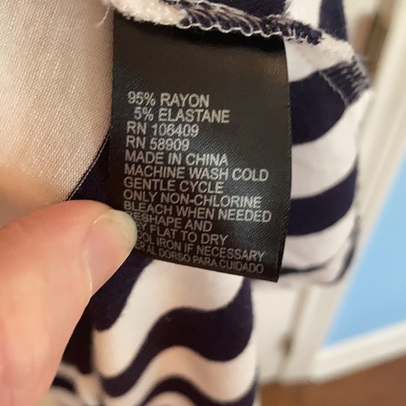 Cremieux striped tunic blouse, XS - Picture 4 of 4